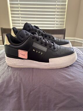 Nike Air Force 1 Type Black Size 6Y